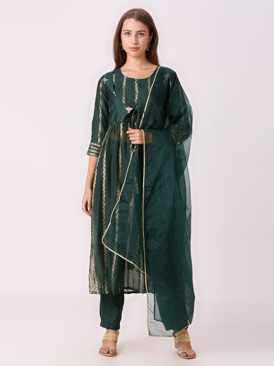 Sitayya Jacquard Set - Green