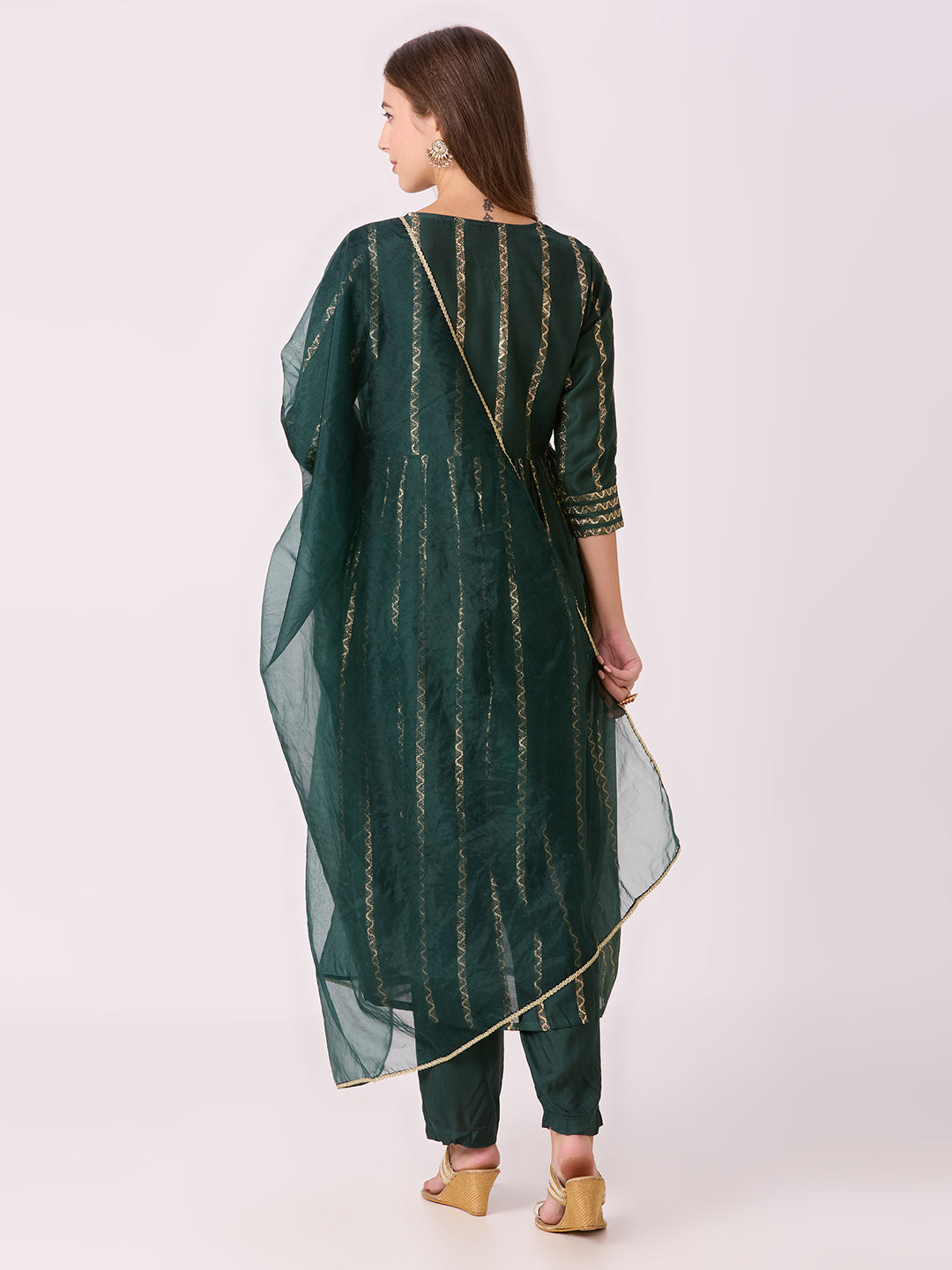 Sitayya Jacquard Set - Green