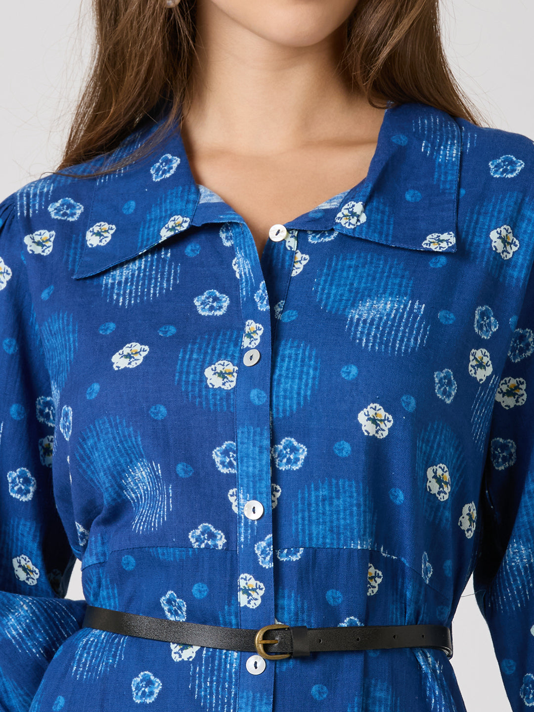 Sitayya Printed Dress - Blue