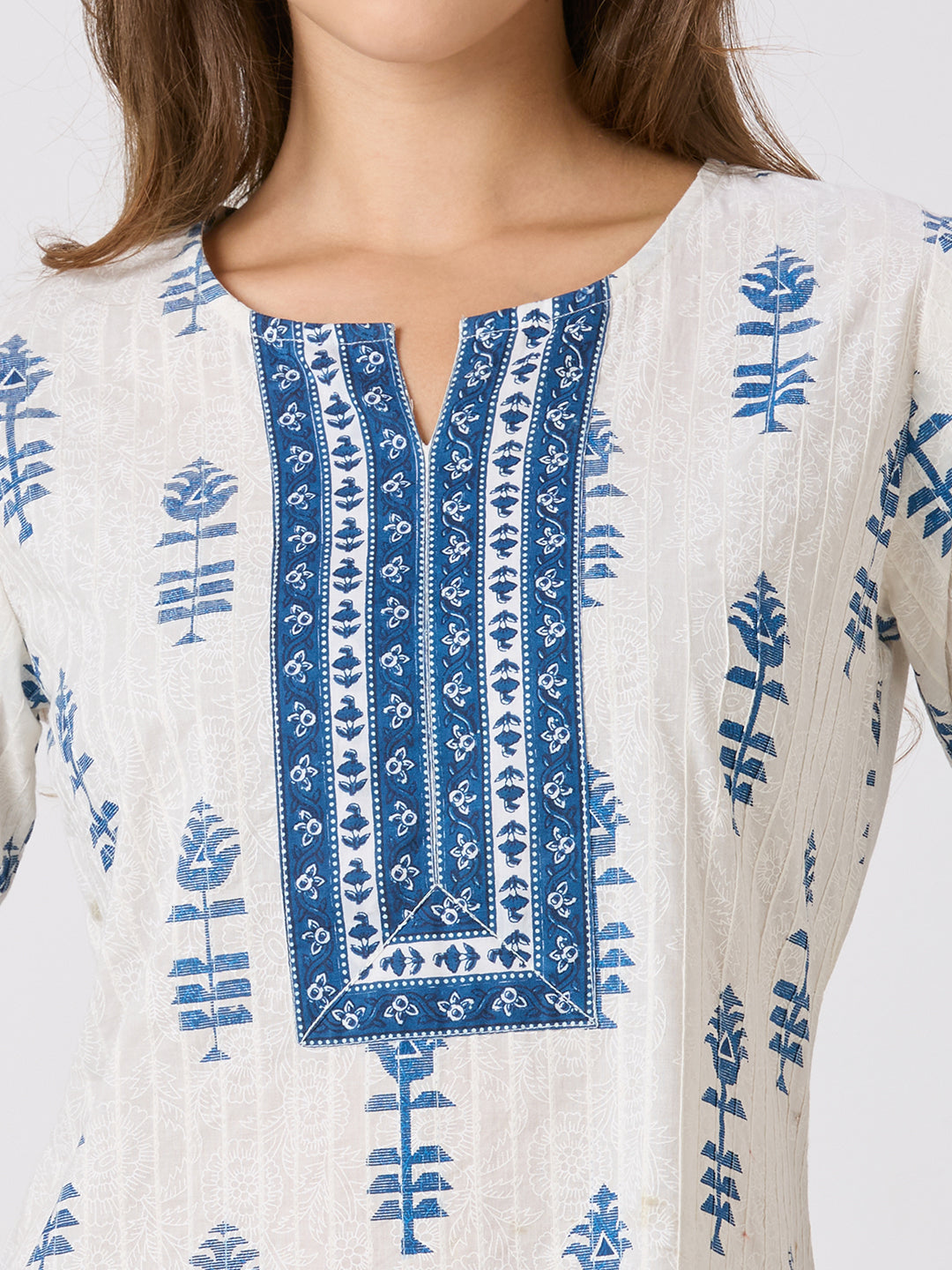 Sitayya Printed Kurta - Blue
