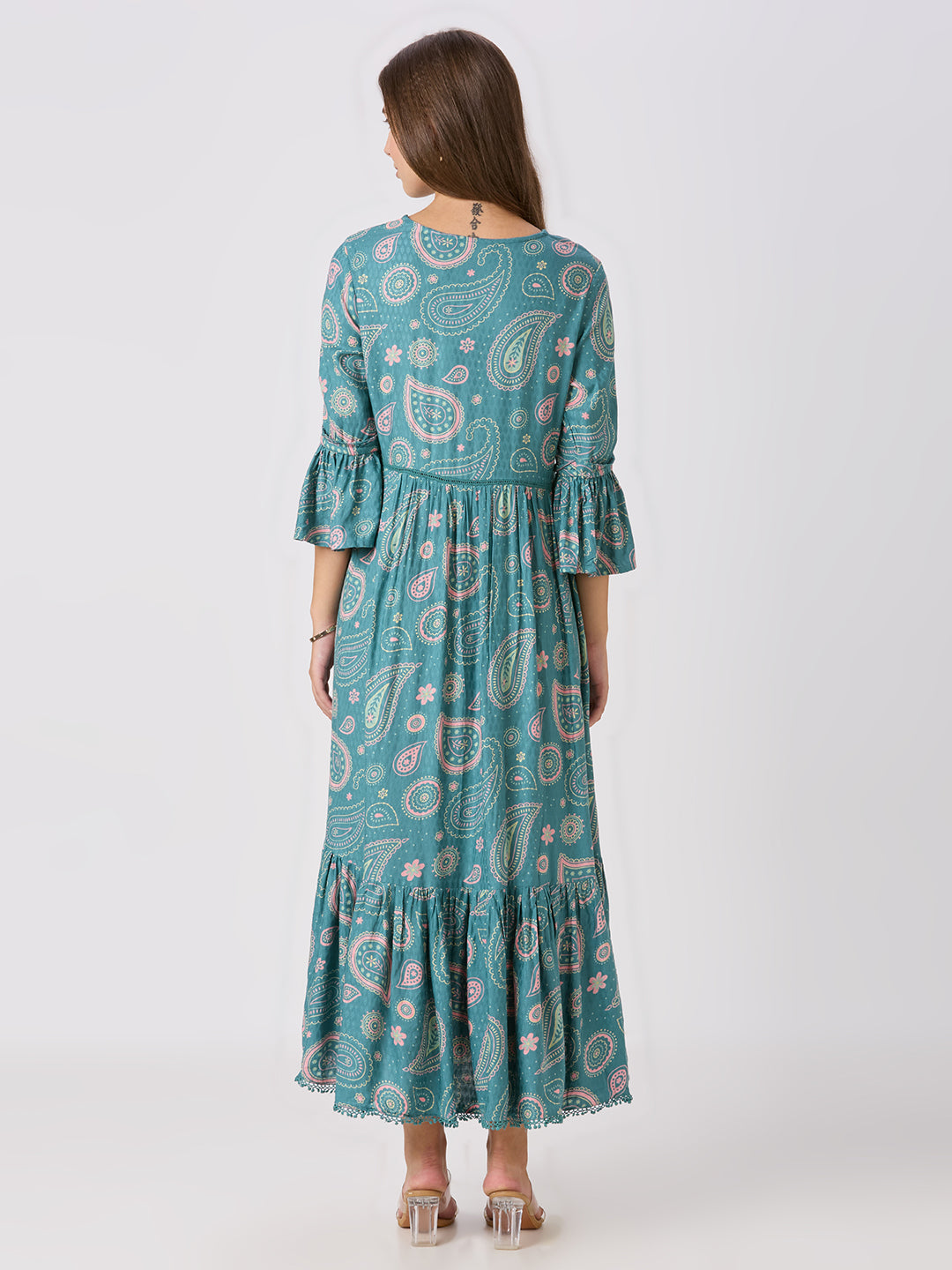 Sitayya Printed Dress - Green