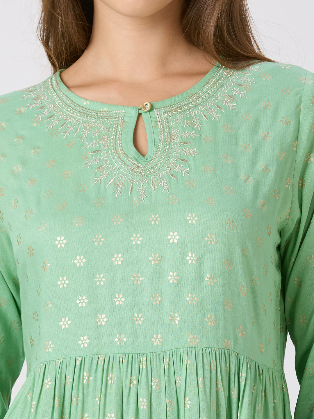 Sitayya Printed Set - Olive