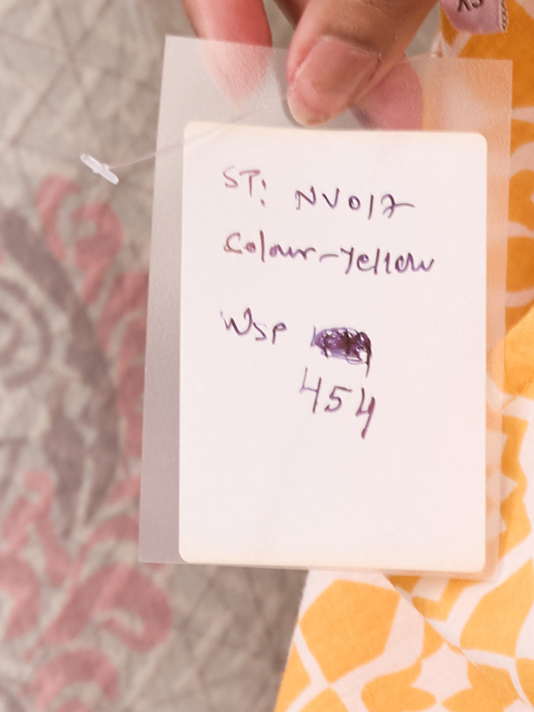 Sitayya Printed Top - Yellow