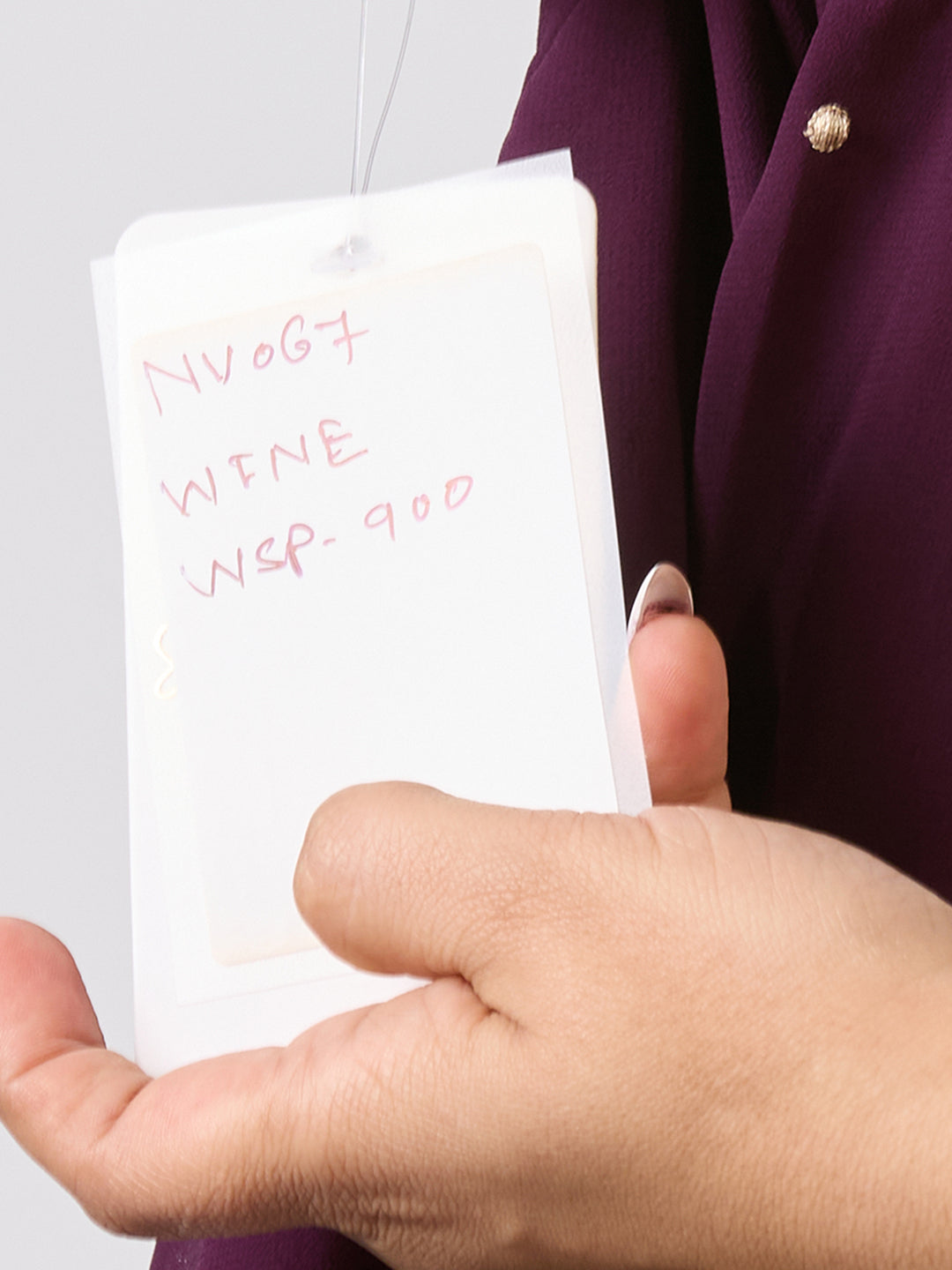 Sitayya Solid Dress - Wine