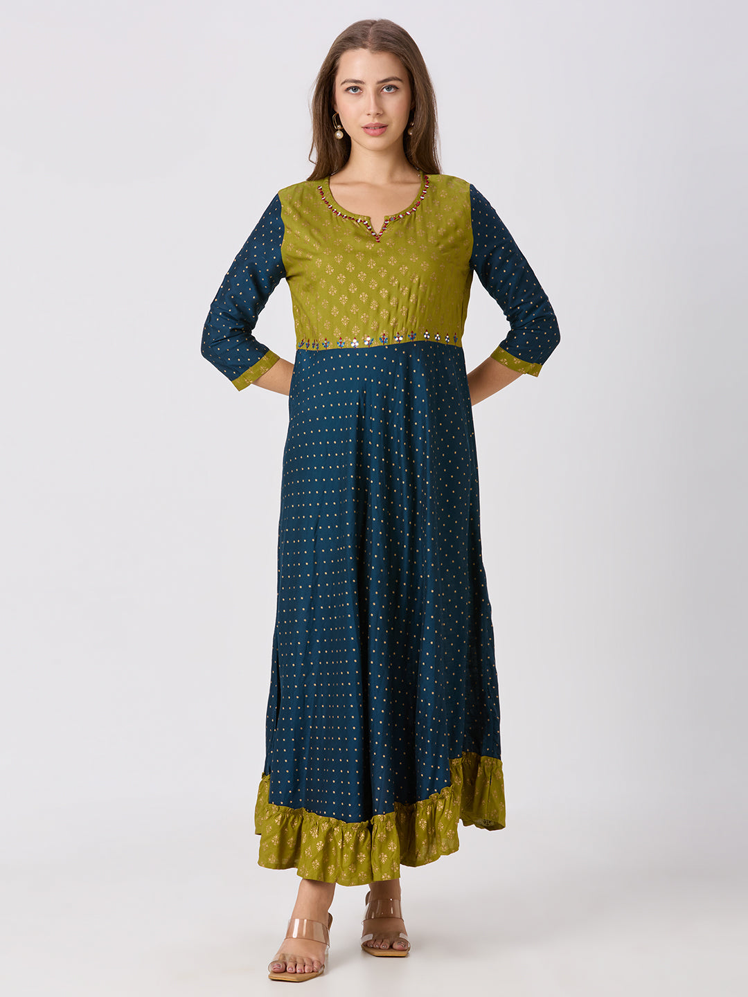Sitayya Printed Kurti - Blue