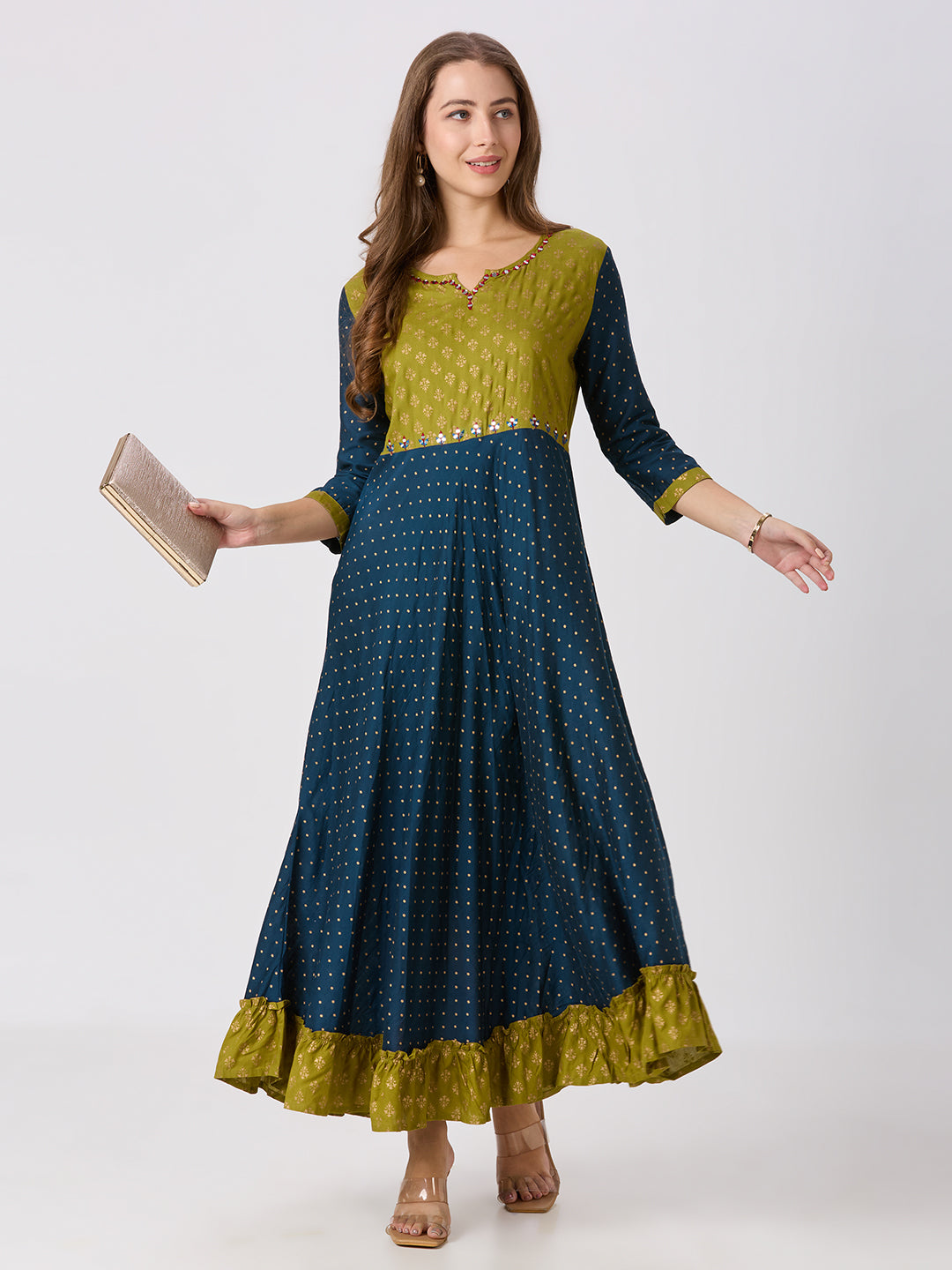 Sitayya Printed Kurti - Blue