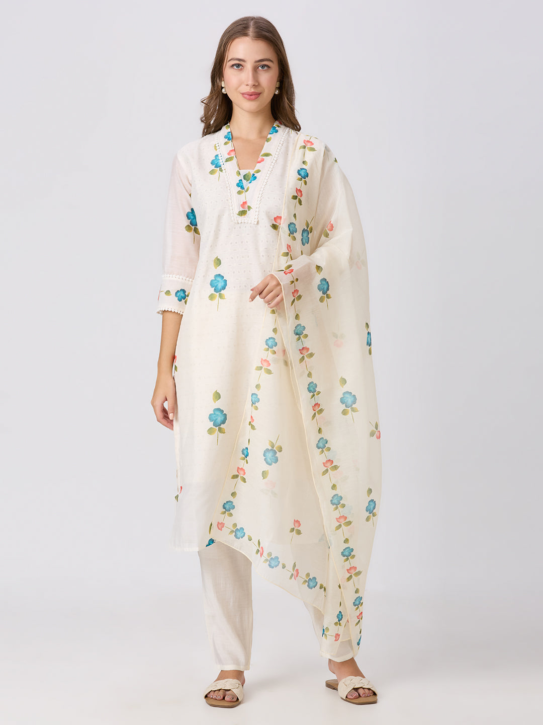 Sitayya Printed Set - Yellow