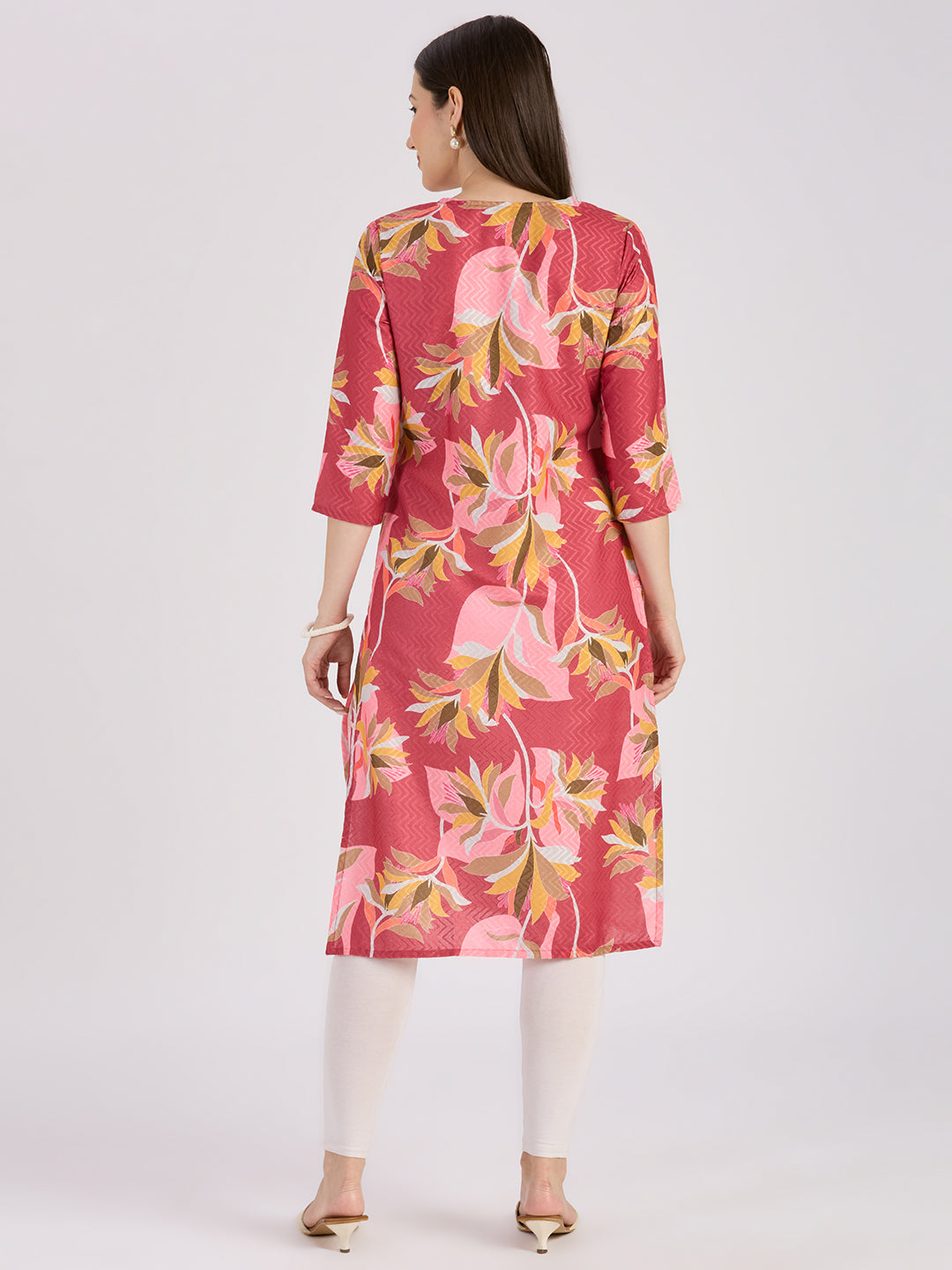 Sitayya Printed Kurti - Maroon