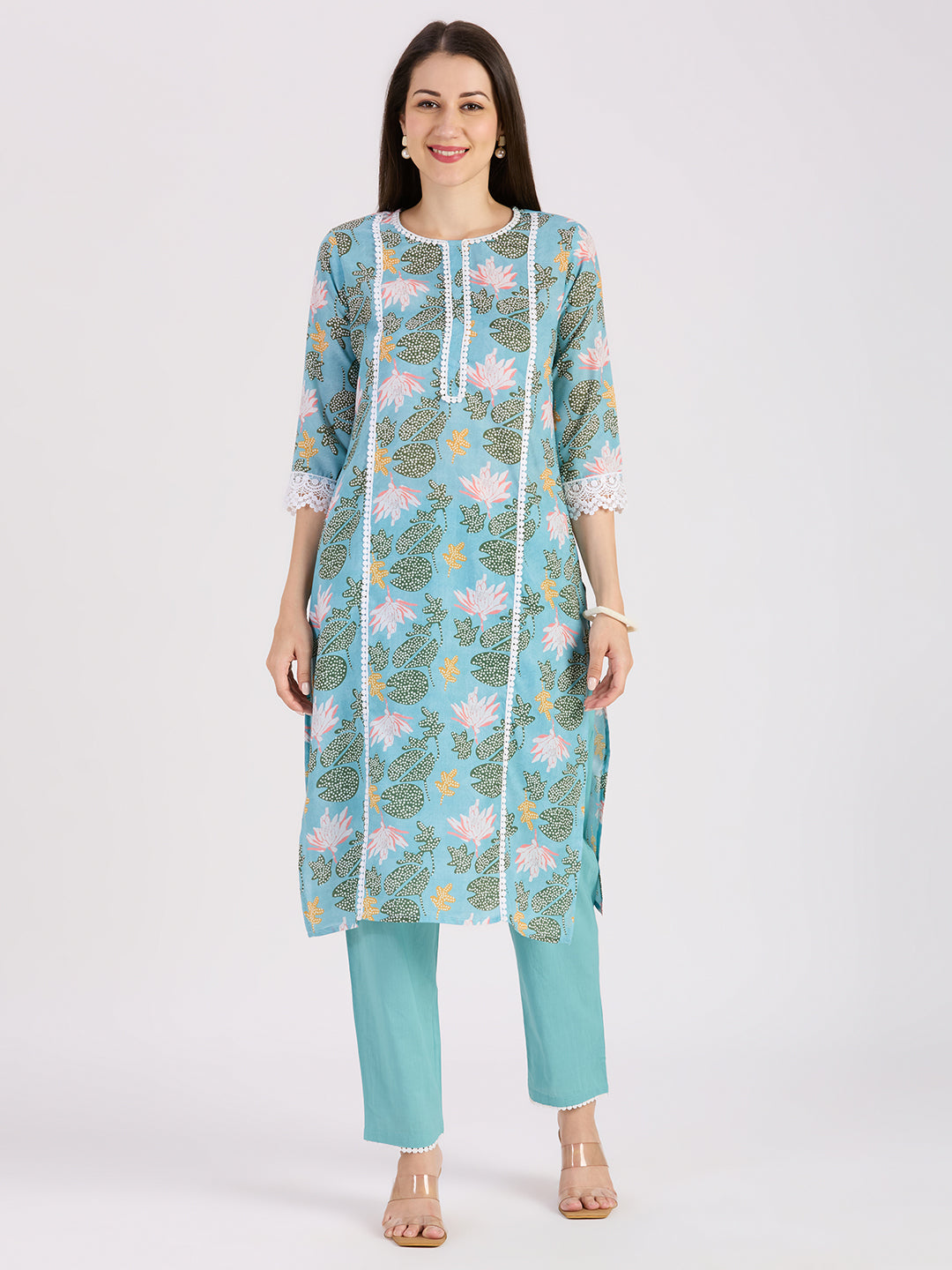 Sitayya Printed Set - Blue