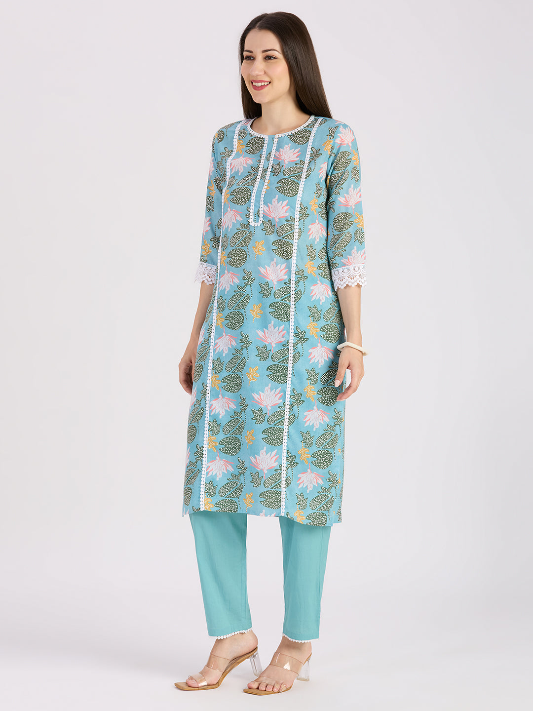 Sitayya Printed Set - Blue