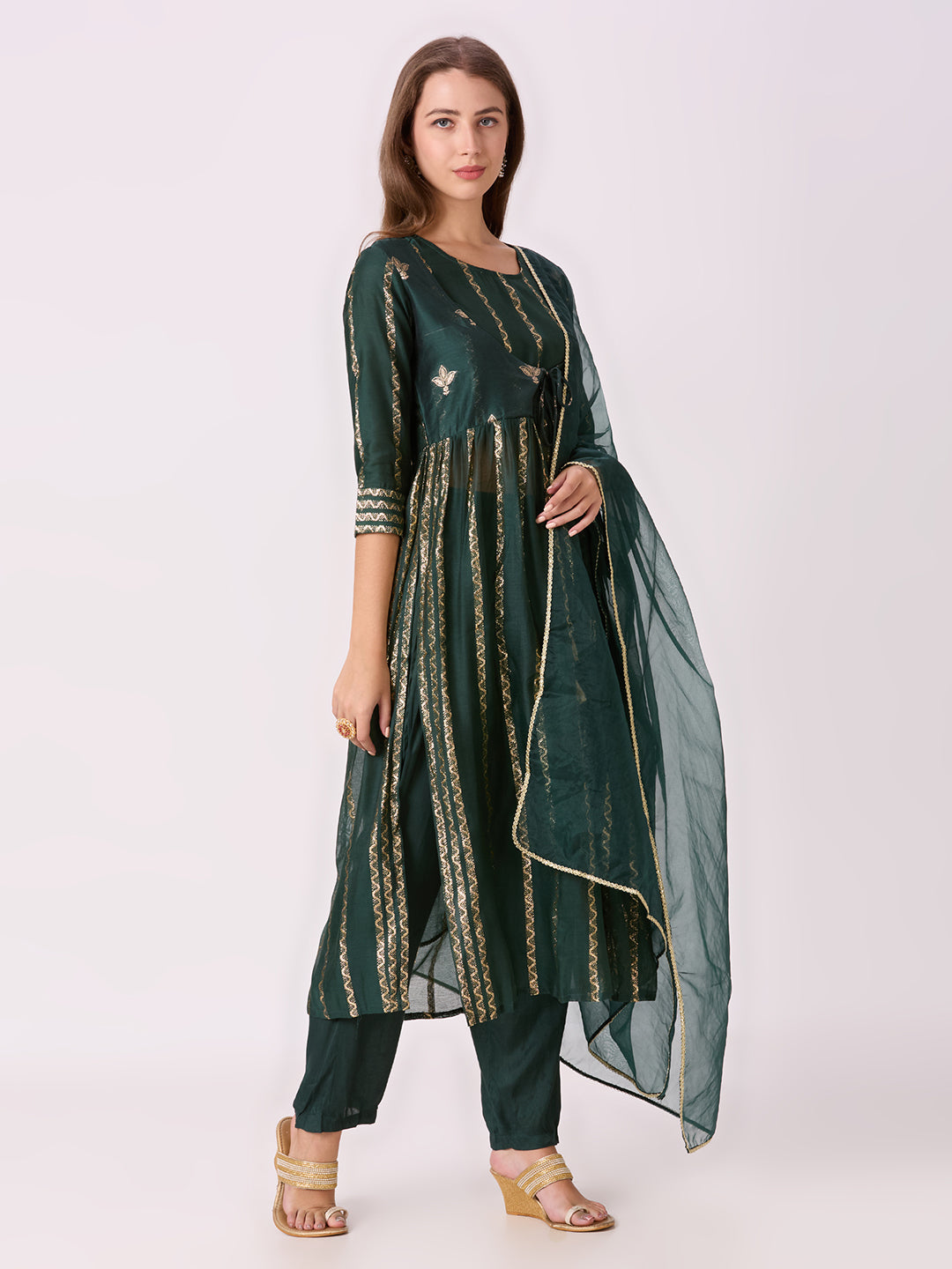 Sitayya Jacquard Set - Green