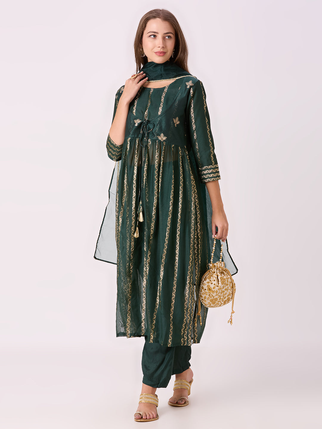 Sitayya Jacquard Set - Green