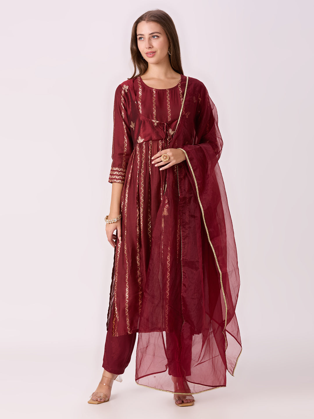 Sitayya Jacquard Set - Wine