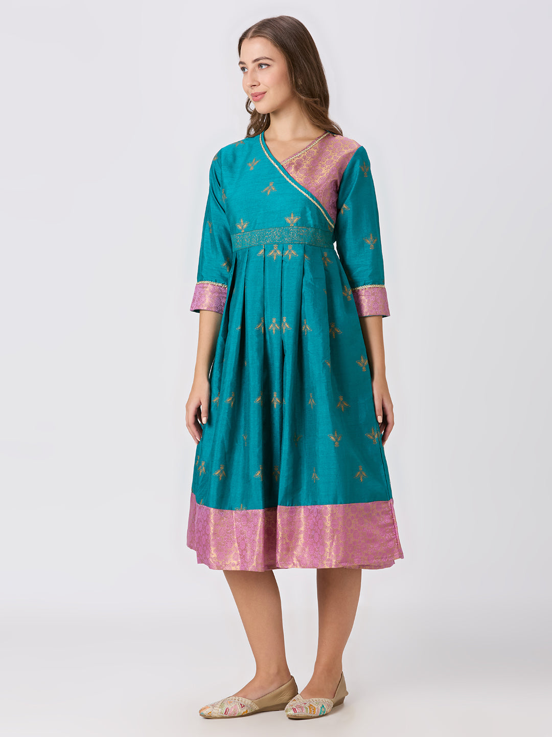 Sitayya Printed Dress - Teal
