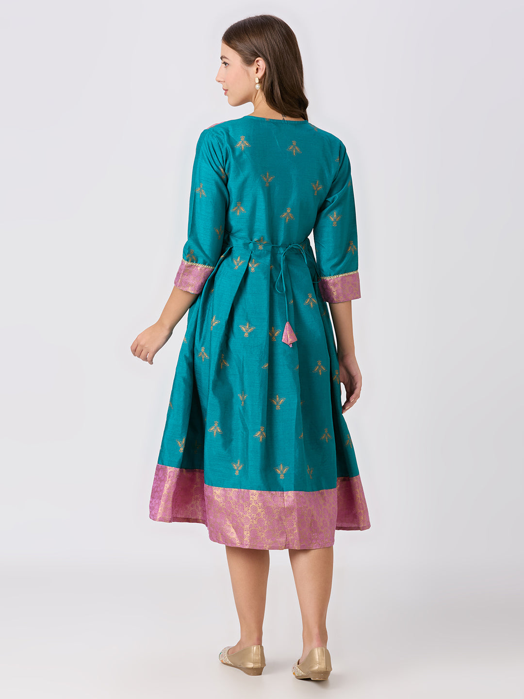 Sitayya Printed Dress - Teal