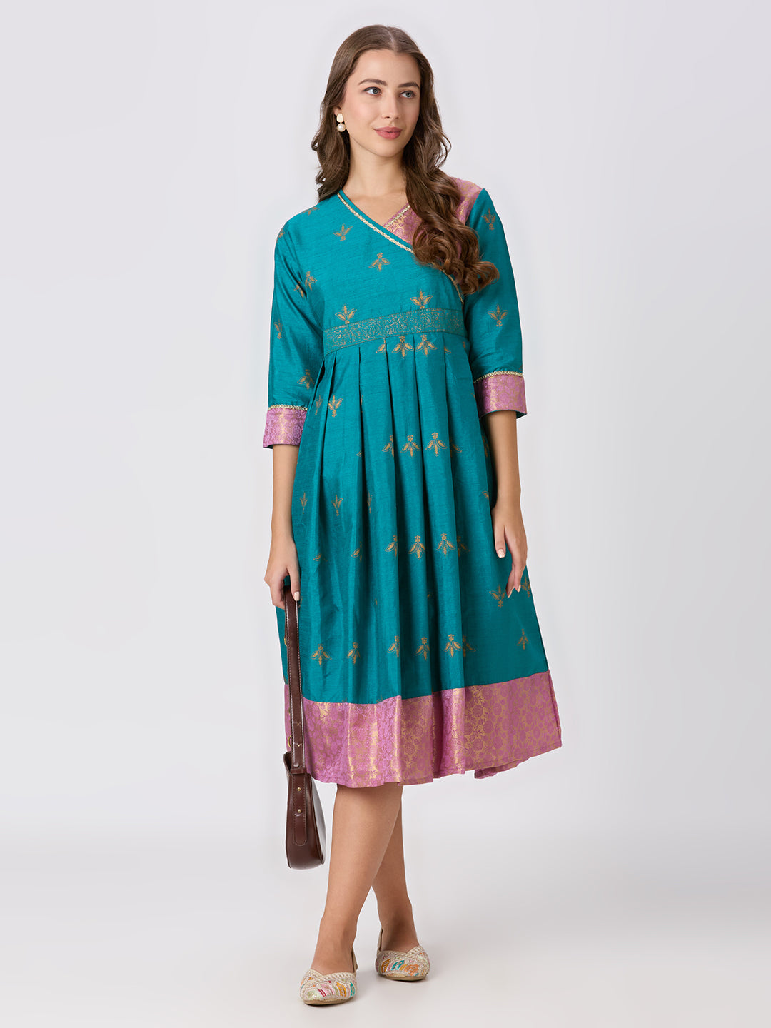 Sitayya Printed Dress - Teal