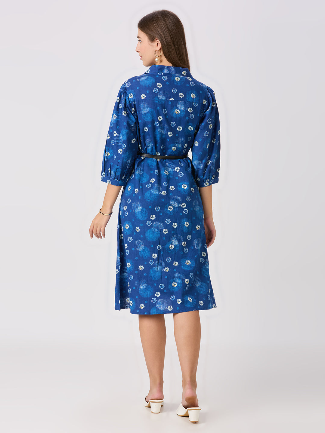 Sitayya Printed Dress - Blue