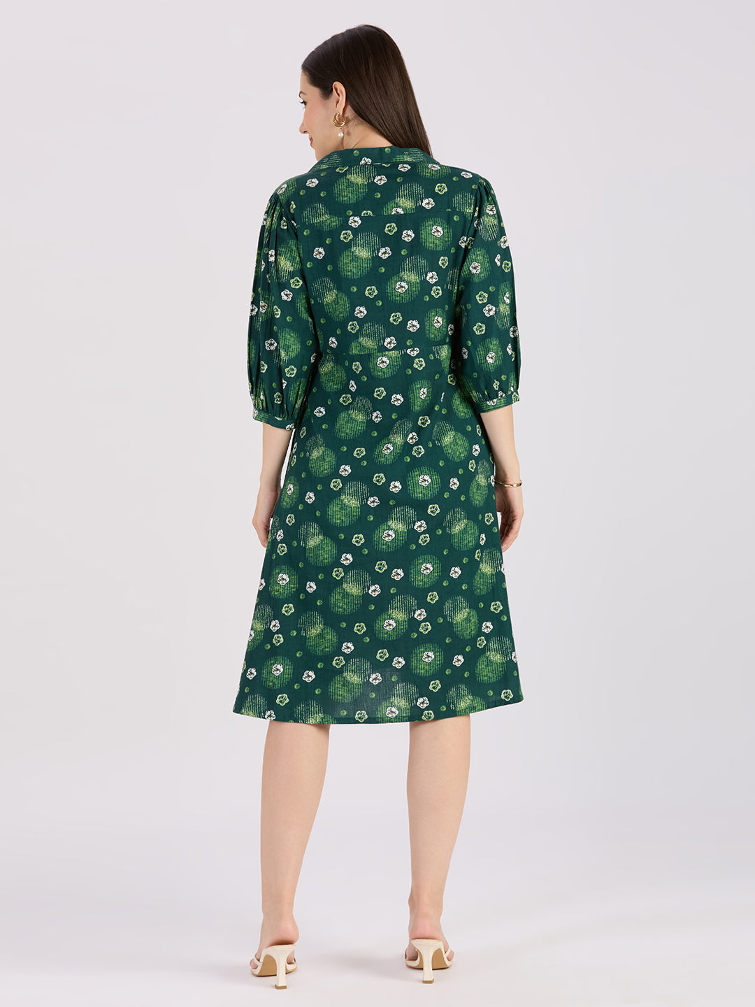 Sitayya Printed Dress - Green