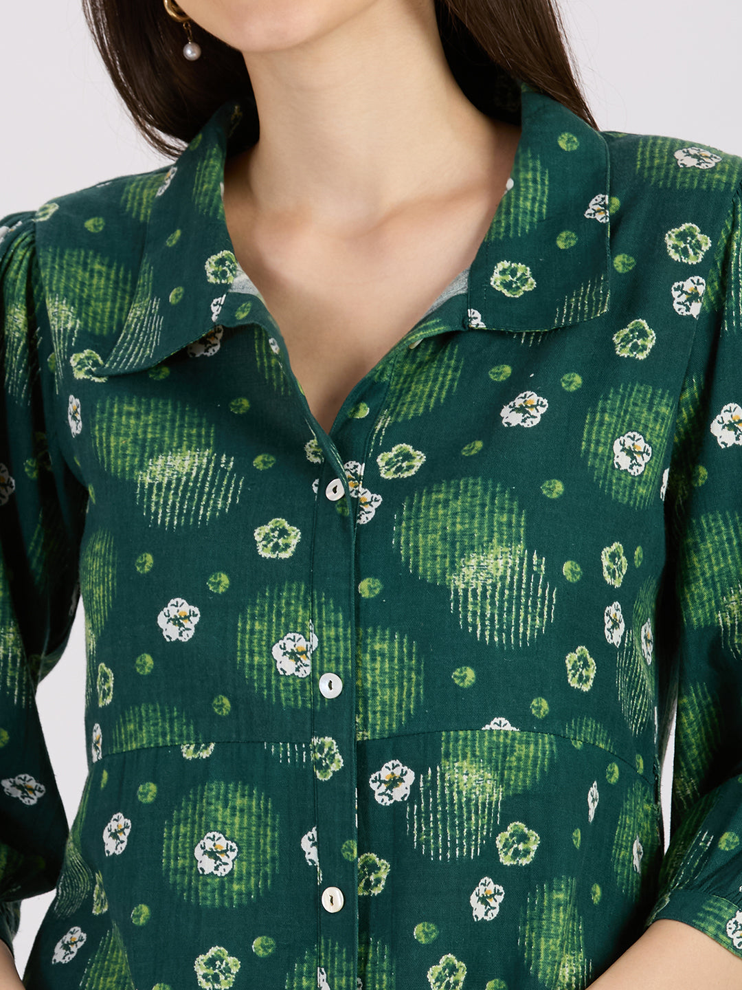 Sitayya Printed Dress - Green
