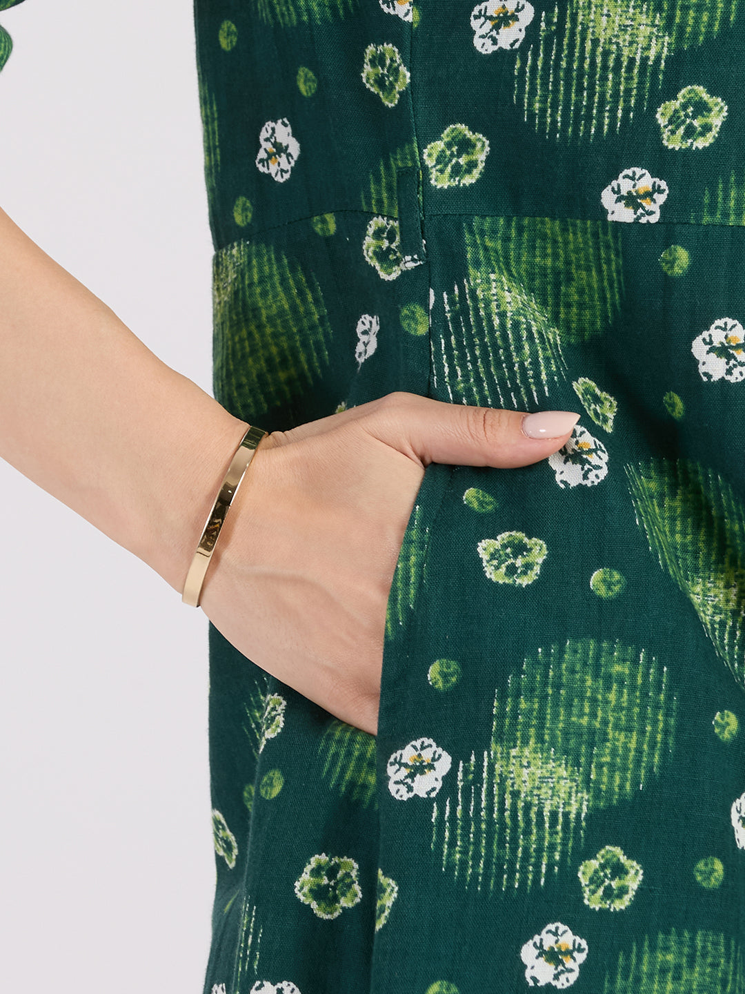 Sitayya Printed Dress - Green