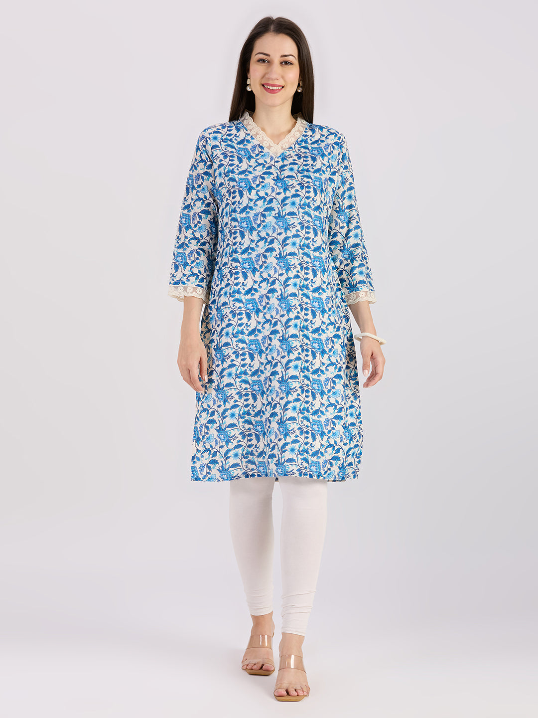 Sitayya Printed Kurti - Blue