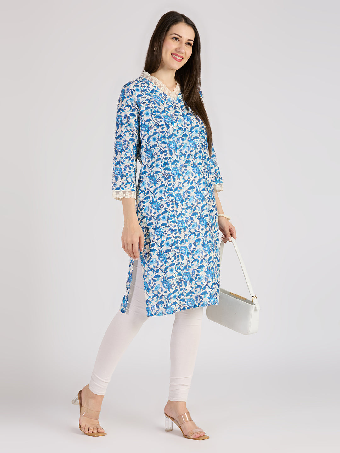 Sitayya Printed Kurti - Blue