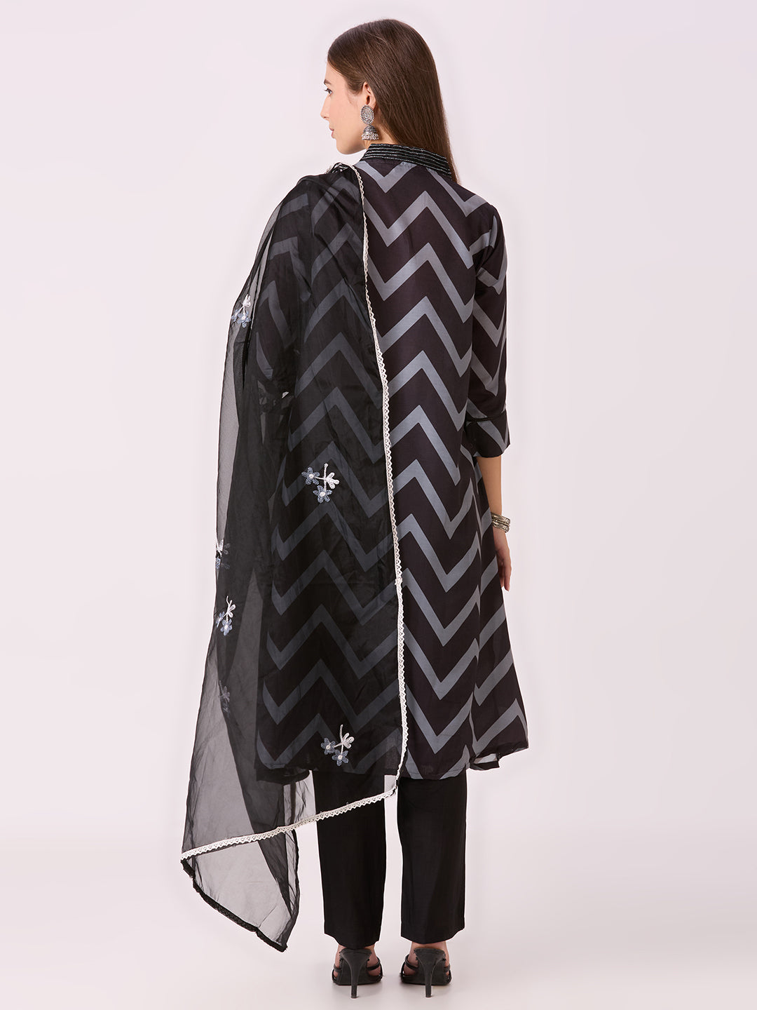 Sitayya Printed Set - Black