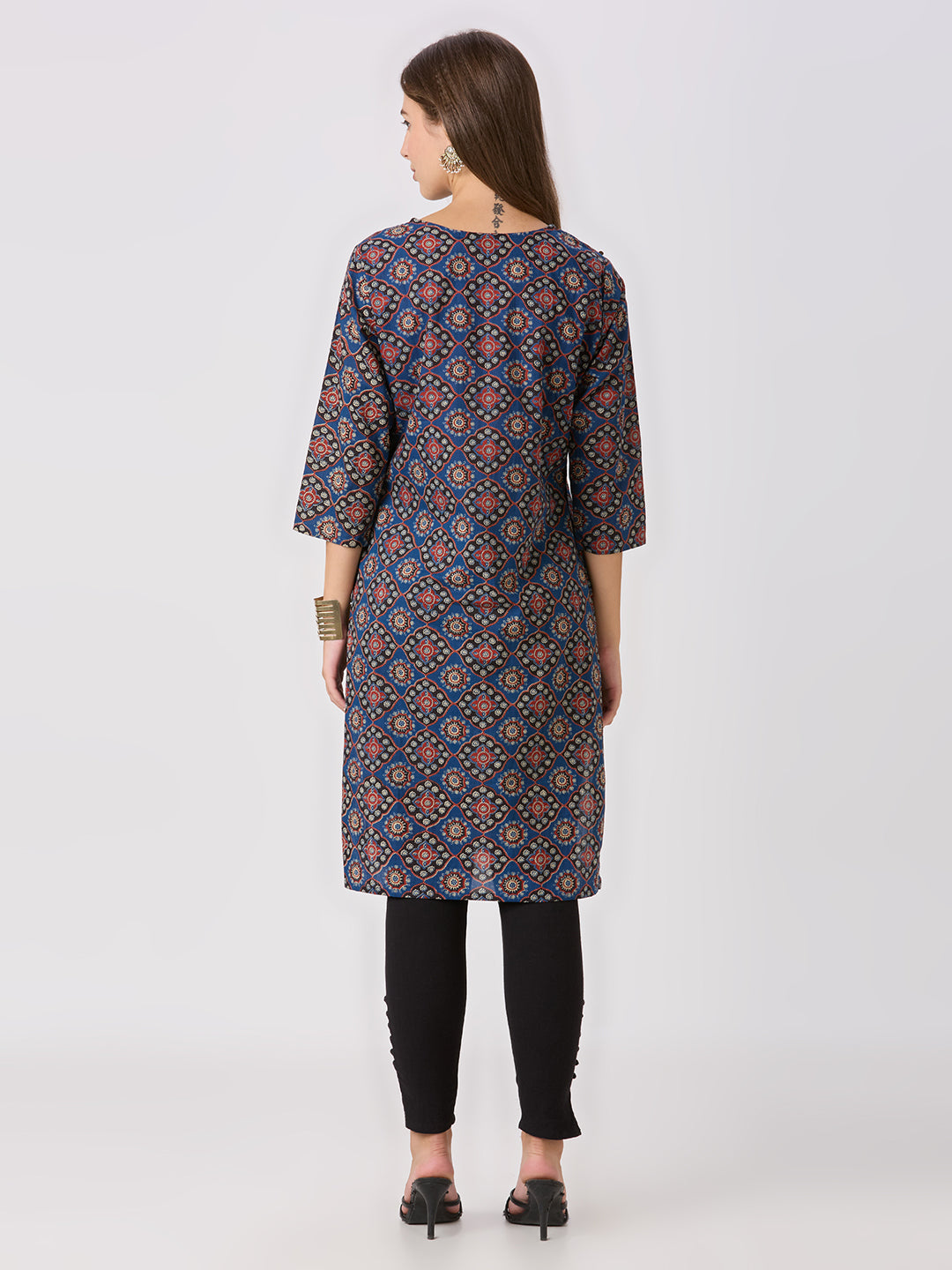 Sitayya Printed Kurta - Blue