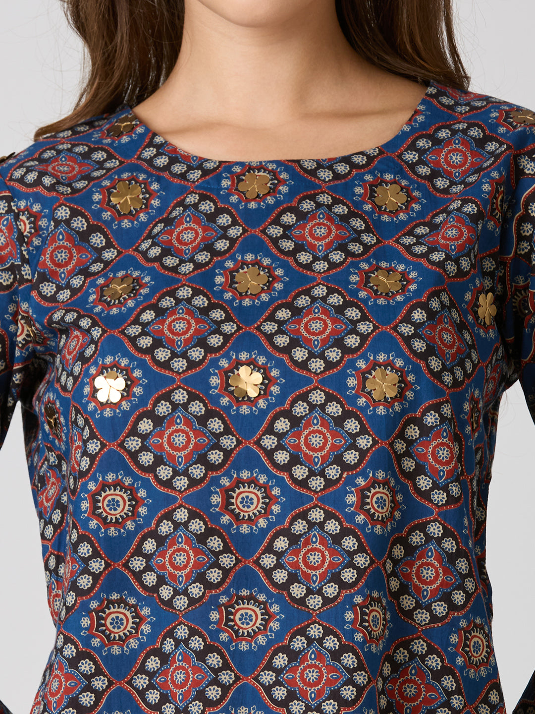 Sitayya Printed Kurta - Blue