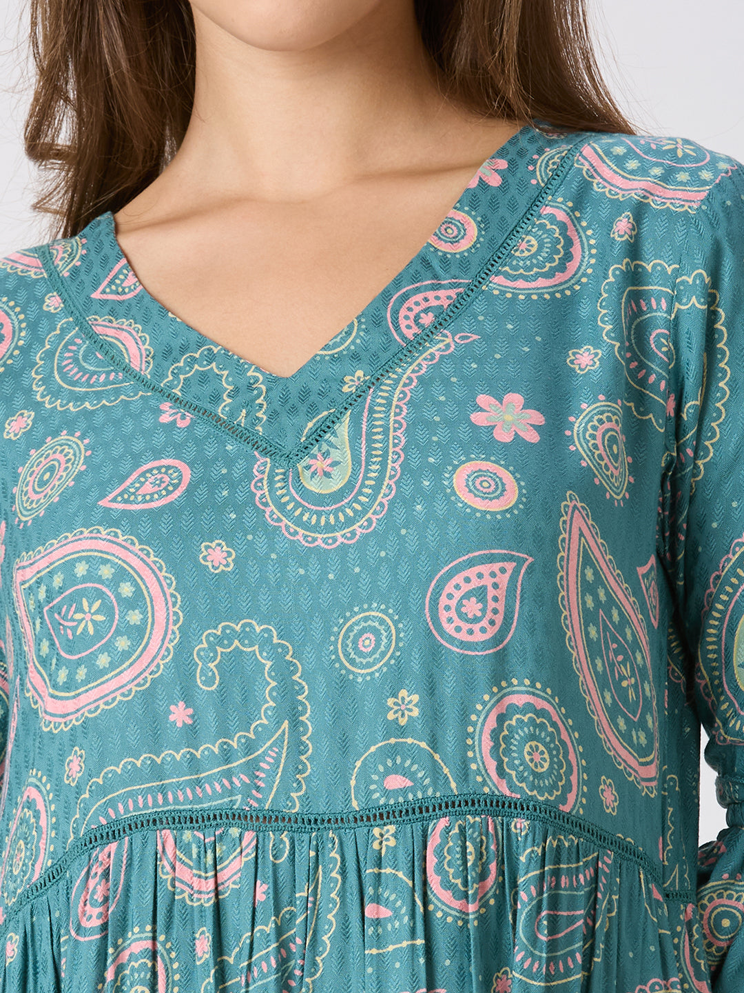 Sitayya Printed Dress - Green