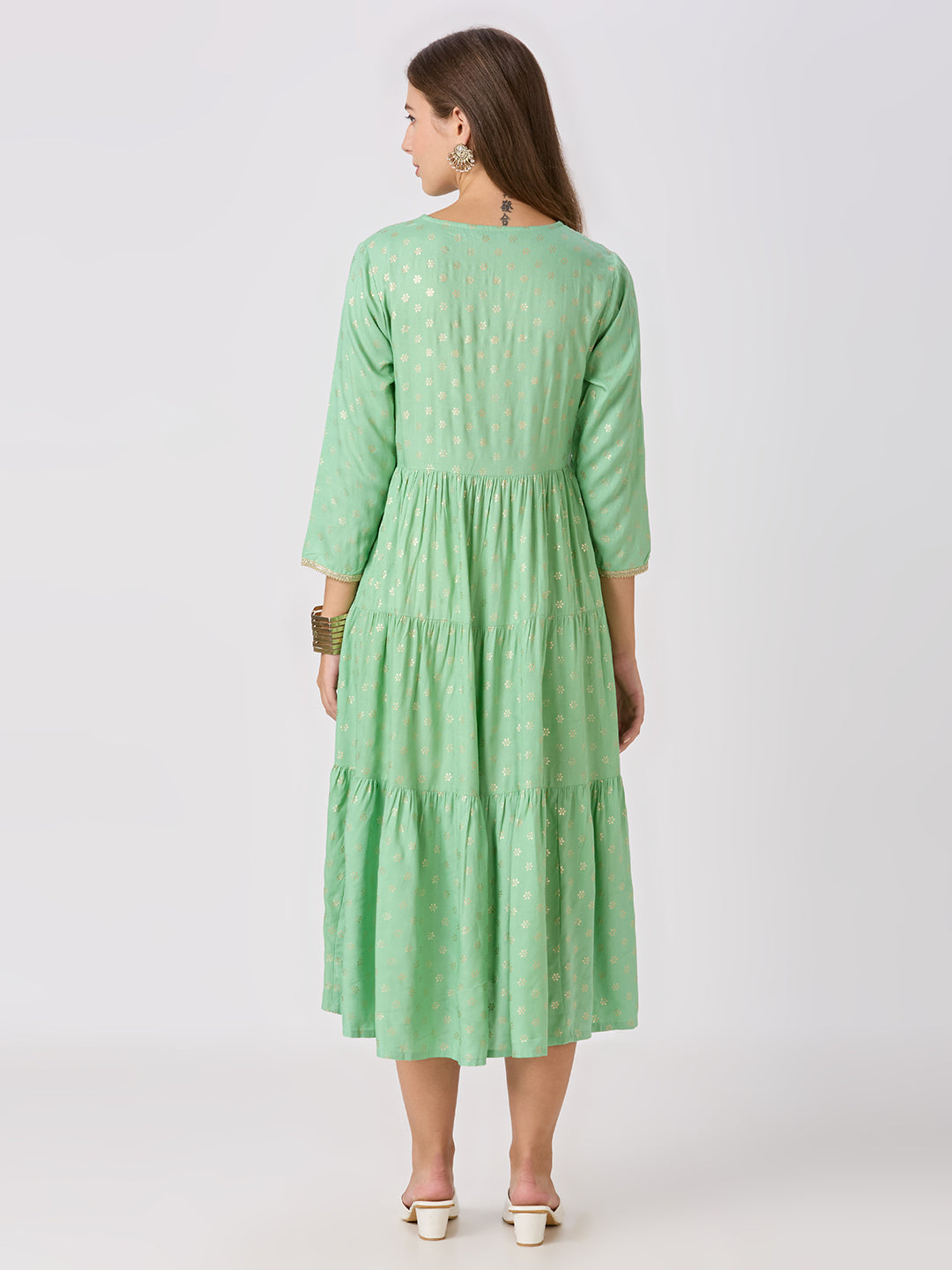Sitayya Printed Set - Olive
