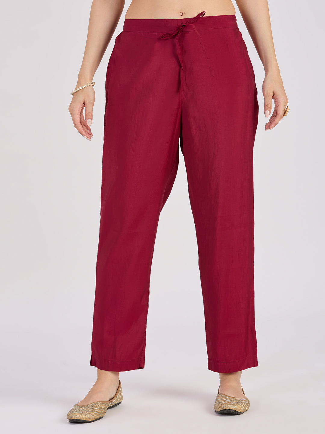Sitayya Printed Set - Maroon