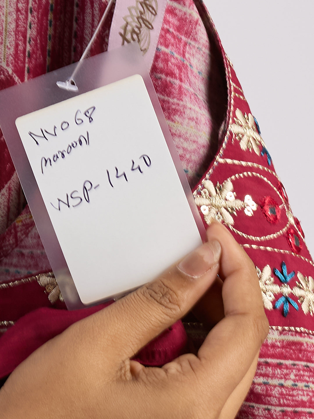 Sitayya Printed Set - Maroon
