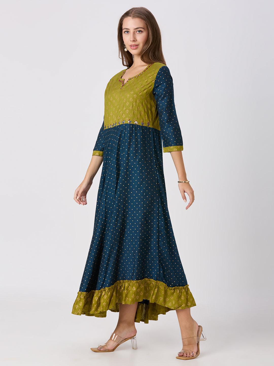 Sitayya Printed Kurti - Blue