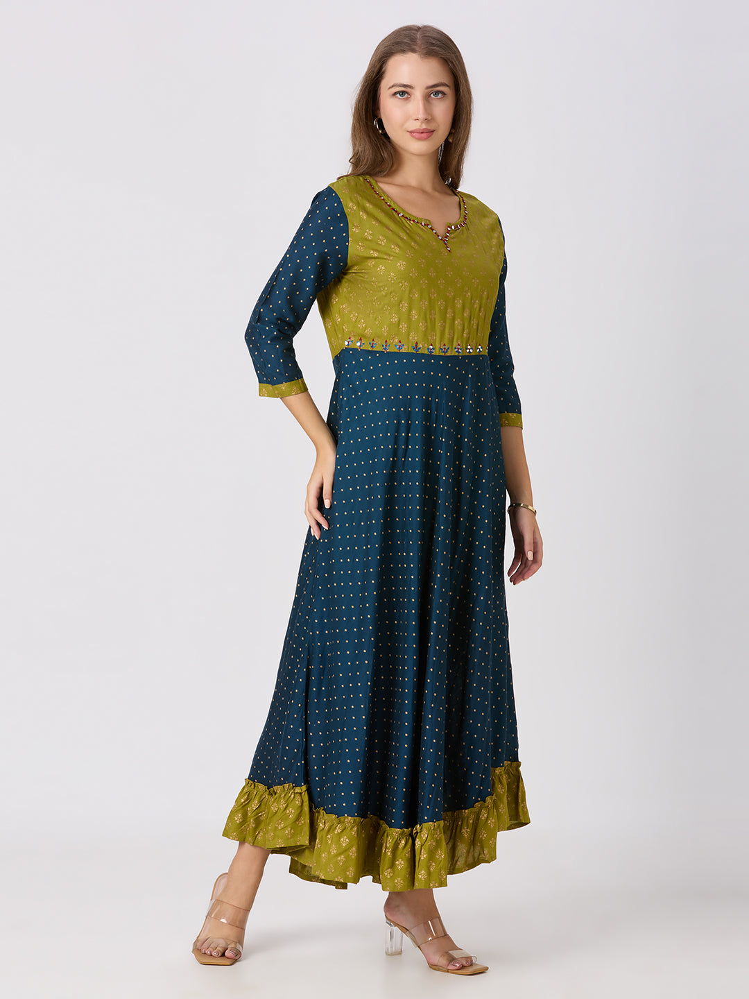 Sitayya Printed Kurti - Blue
