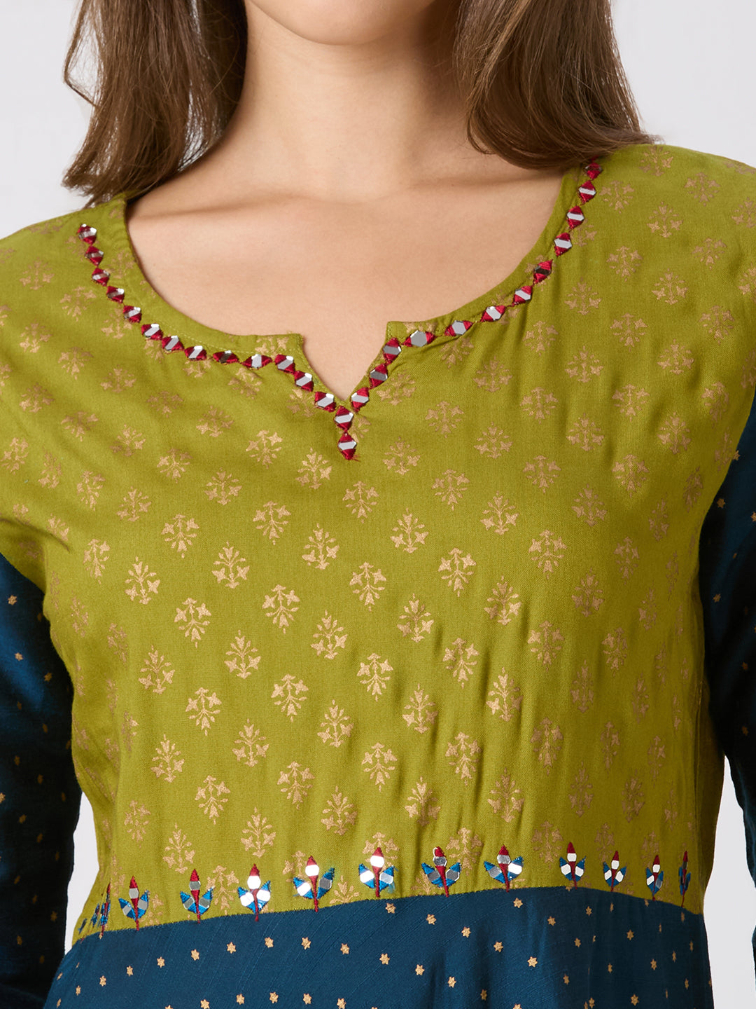 Sitayya Printed Kurti - Blue