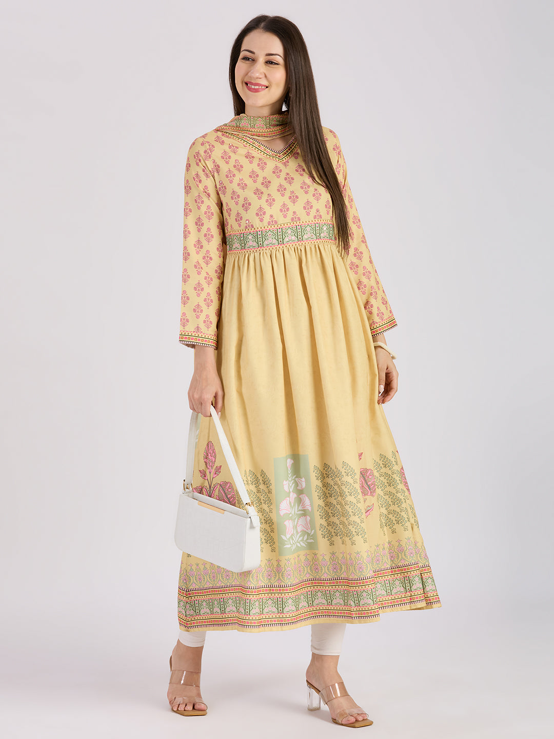 Sitayya Printed Set - Yellow