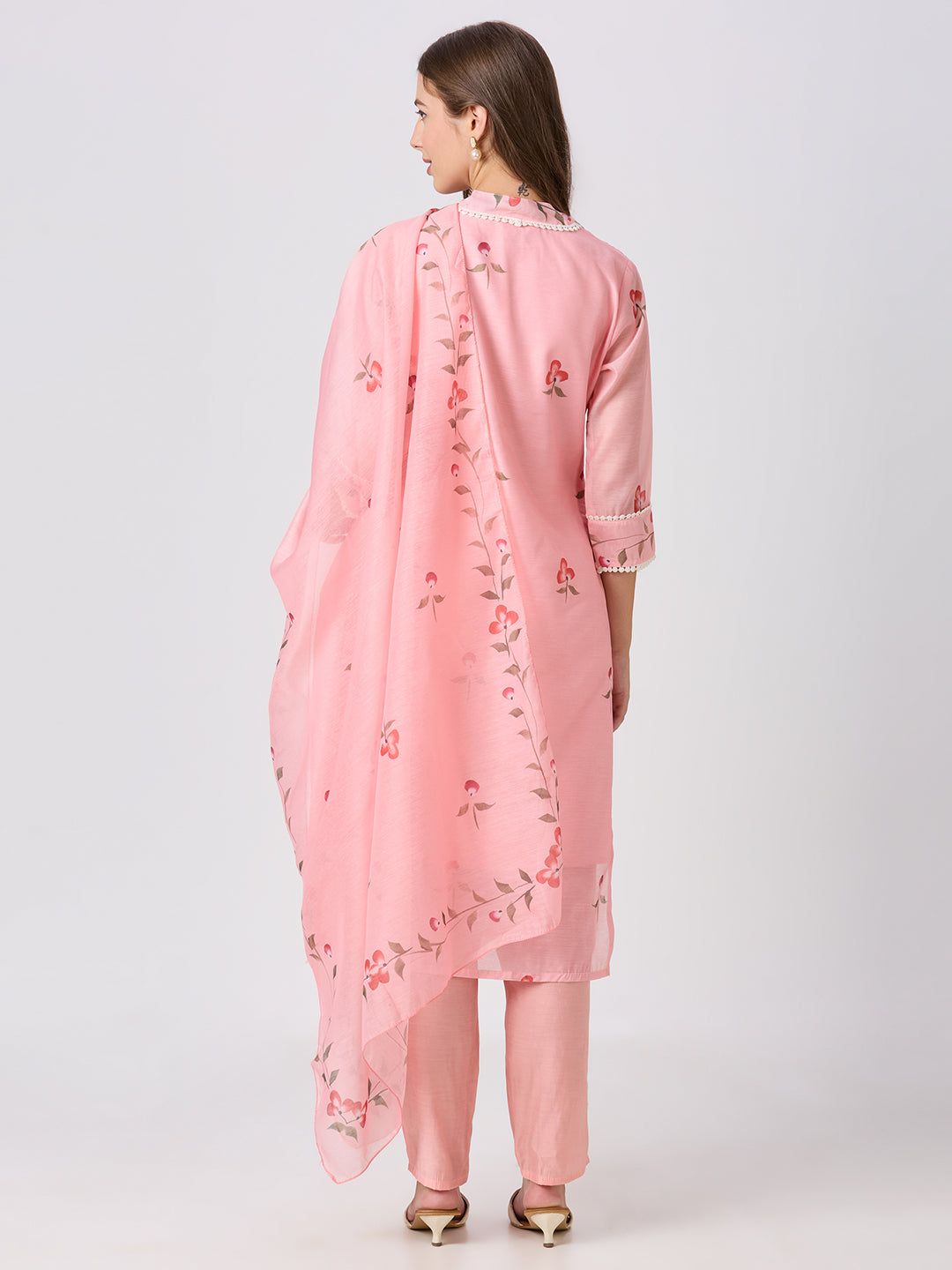 Sitayya Printed Set - Peach
