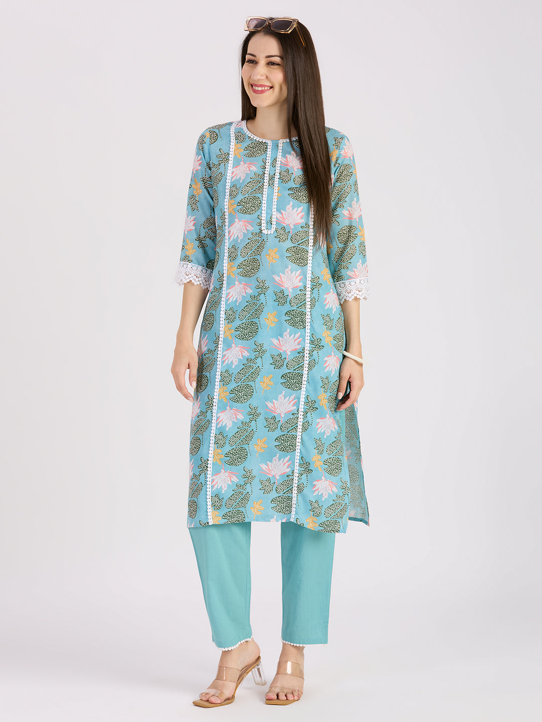 Sitayya Printed Set - Blue